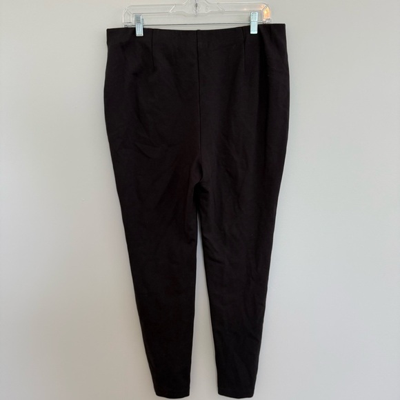 J Jill Pants Womens Ponte Slim Leg Pull On Hem Slits Stretchy Casual Career Sz L - Picture 4 of 11